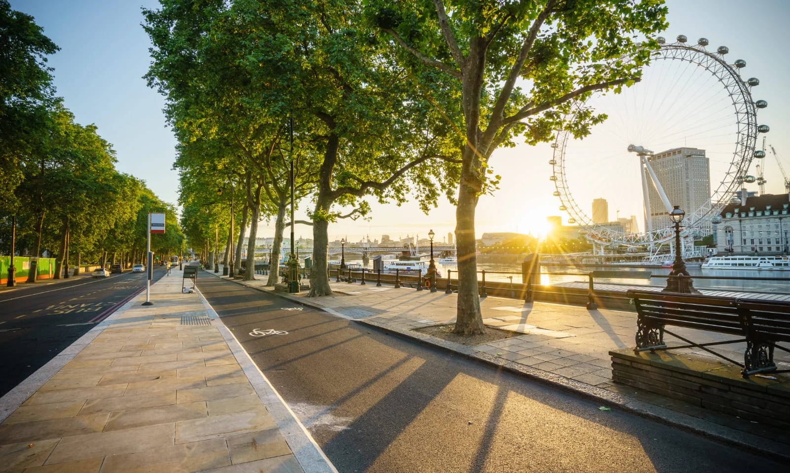 stock-photo-beautiful-sunrise-at-victoria-embankment-street-in-london-uk